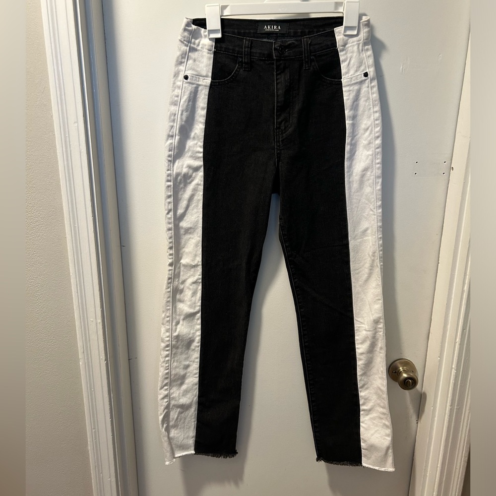 Akira jeans White/black Size 9 (W28)